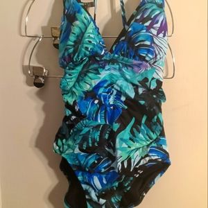 New Aqua Blue One Piece Bathing Suit